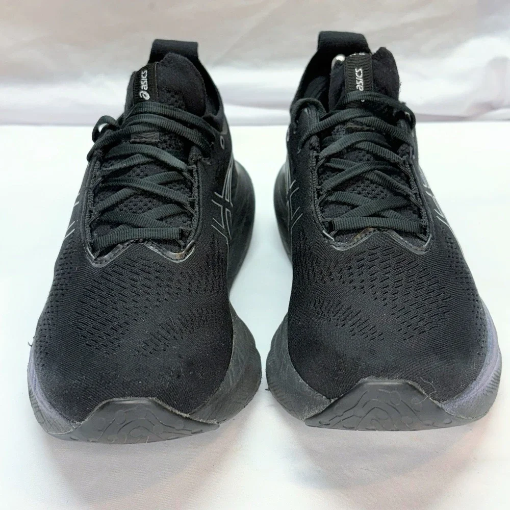 Asics‎ Gel Nimbus 25 Running Shoes Womens 10.5 Black Athletic Sneakers 1012B435